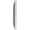 Ekena Millwork Vertical Surface Mount PVC Gable Vent: Functional, w/ 3-1/2"W x 1"P Standard Frame, 18"W x 18"H GVPVE18X1801SF - alternate 2